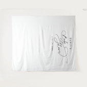 DARCY Zwart Wit Foto Prop Baby shower Achtergrond Wandkleed (Voorkant (horizontaal))