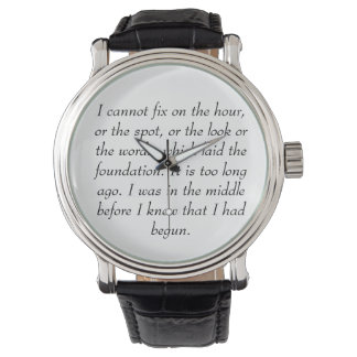 Darcy's onsterfelijke regel siert deze prachtige h horloge