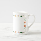 Dard Hunter Geïnspireerd Roos Porselein Kop (Rechts)