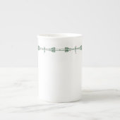 Dard Hunter Green Porselein Kop (Voorkant)