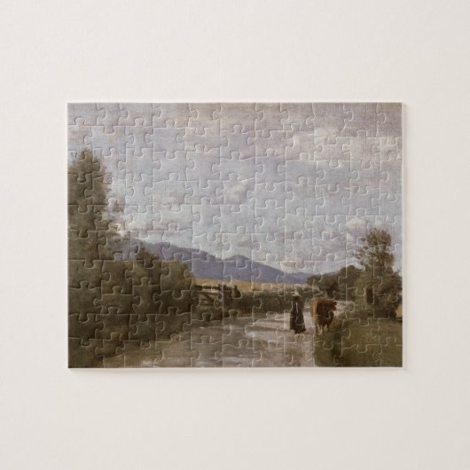 Dardagny, Morning, c.1853 (olie op canvas) Legpuzzel (Horizontaal)