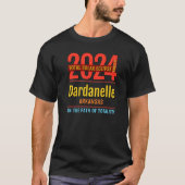 Dardanelle Arkansas AR Total Solar Eclipse 2024 4 T-shirt (Voorkant)