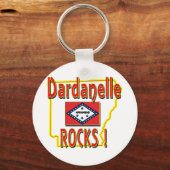 Dardanelle Rocks. (Rood) Sleutelhanger (Voorkant)