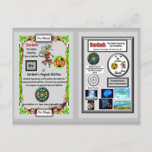 Dardank Presenteert Darmstadtium Ruilkaart Briefkaart (Voorkant)