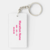 Dare 2 Dream - 26.2 Marathon Sleutelhanger - Roze (achterkant)