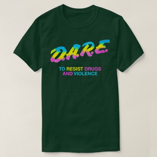 DARE 90s drugs  T-shirt (Design voorkant)