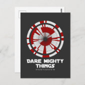 Dare Mighty Dighding Mars Rover Landing Briefkaart (Voorkant / Achterkant)
