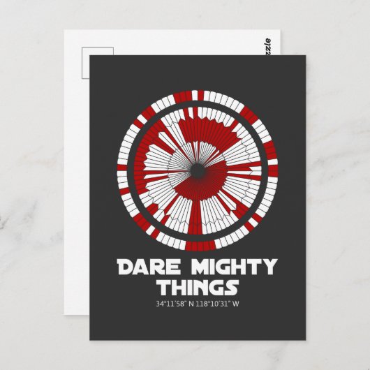 Dare Mighty Dighding Mars Rover Landing Briefkaart (Voorkant / Achterkant)