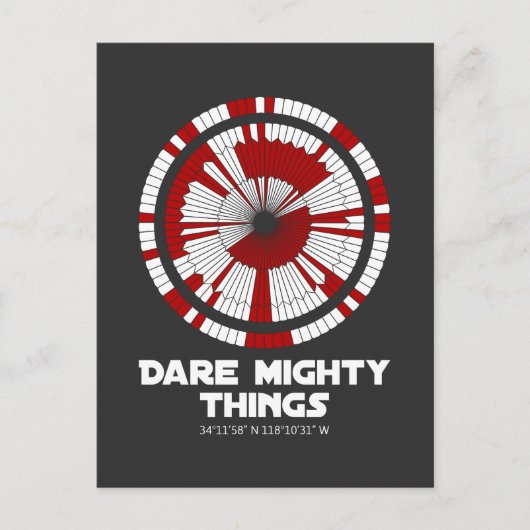 Dare Mighty Dighding Mars Rover Landing Briefkaart (Voorkant)