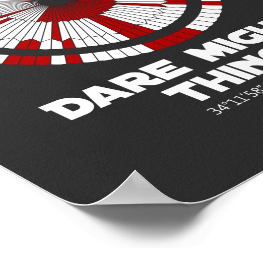 Dare Mighty Dighding Mars Rover Landing Poster (Hoek)