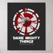 Dare Mighty Dighding Mars Rover Landing Poster (Voorkant)