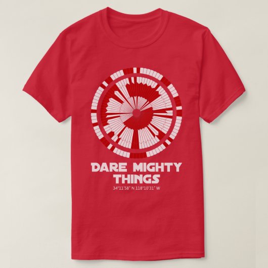 Dare Mighty Dighding Mars Rover Landing T-shirt (Design voorkant)