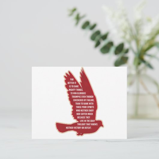 Dare Mighty Things Briefkaart (Staand voorkant)