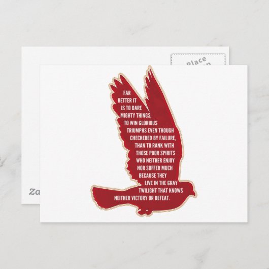 Dare Mighty Things Briefkaart (Voorkant / Achterkant)