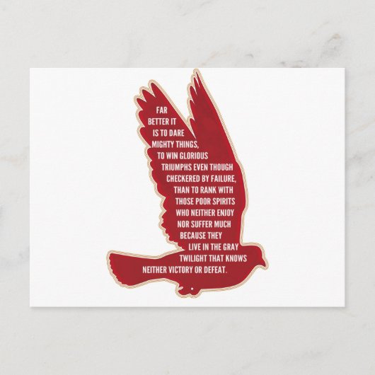 Dare Mighty Things Briefkaart (Voorkant)