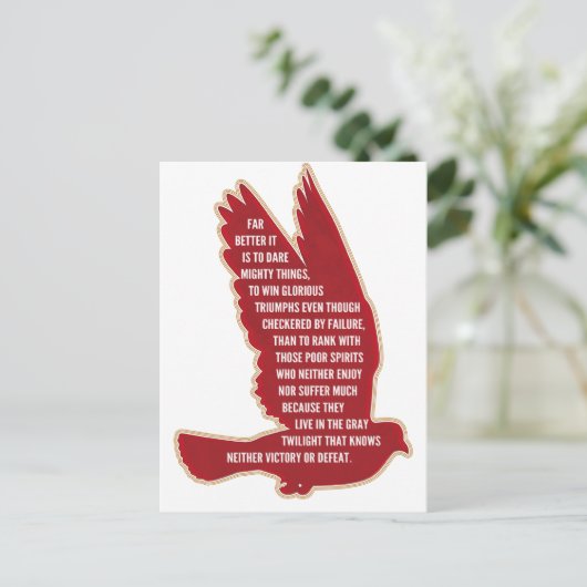 Dare Mighty Things Briefkaart (Staand voorkant)