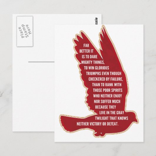 Dare Mighty Things Briefkaart (Voorkant / Achterkant)