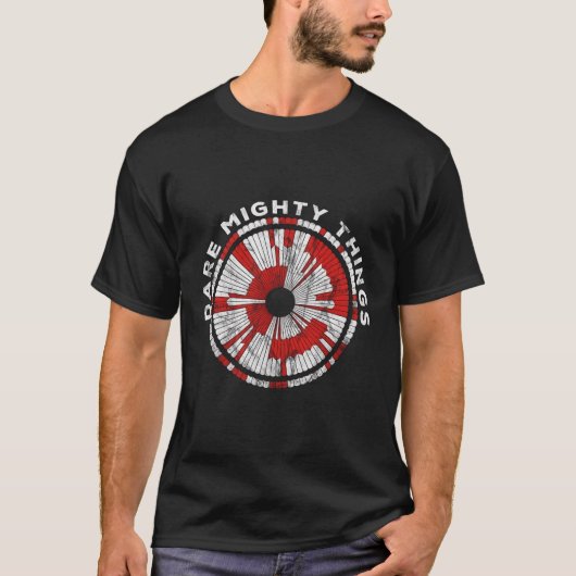 Dare Mighty Things Doorzettingsvermogen Mars Rover T-shirt (Voorkant)