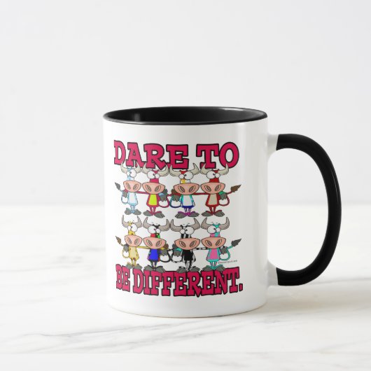 DARE MOET ANDERE grappige KOEIEN ZIJN Mok (Rechts)
