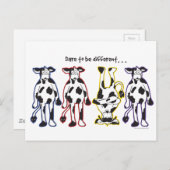 Dare moet verschillende Koeien zijn Briefkaart (Voorkant / Achterkant)