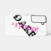 Dare om anders te zijn samsung galaxy hoesje (Achterkant horizontaal)