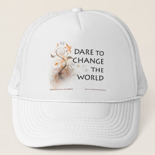 Dare om de wereld te veranderen trucker pet