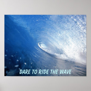 Dare om het Poster van de golf te berijden