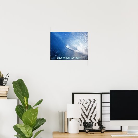 Dare om het Poster van de golf te rijden (Thuiskantoor)