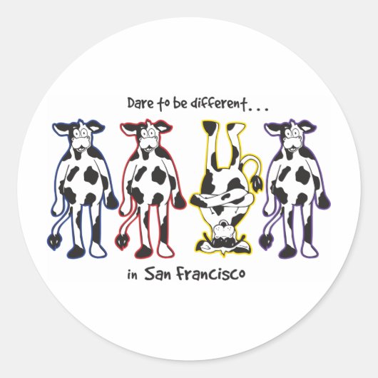 DARE-SAN-FRAN RONDE STICKER (Voorkant)