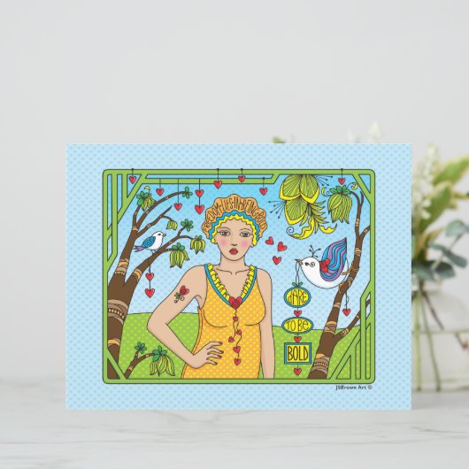 Dare to be Bold_flatpanel vel 11 x 8,5 inch (Staand voorkant)