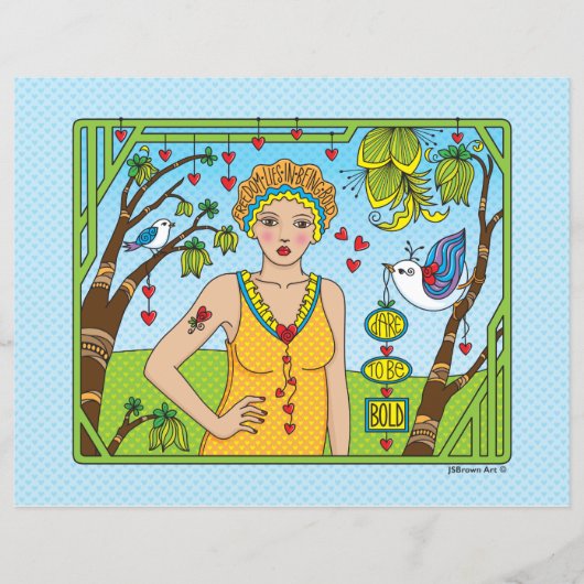 Dare to be Bold_flatpanel vel 11 x 8,5 inch (Voorkant)