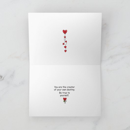 Dare to be Bold_Wenskaart Kaart (Binnen)