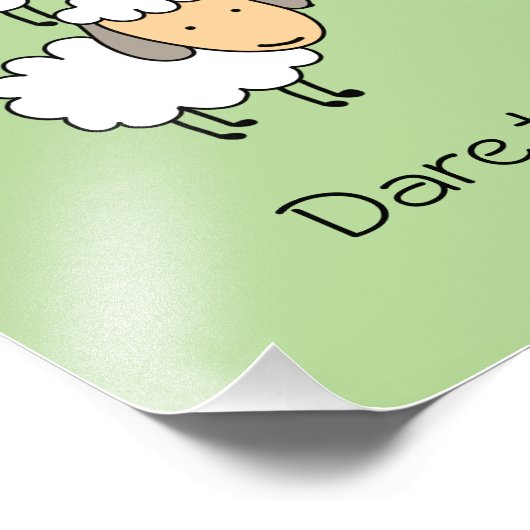 Dare to be Different Black Sheep Foto Afdruk (Hoek)