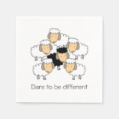 Dare to be Different Black Sheep Servet (Voorkant)