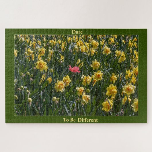 Dare to be different Daffodils Jigzaag Puzzle Legpuzzel (Horizontaal)