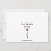 Dare to be Different_Flat Card 7 x 5 inch (Achterkant)