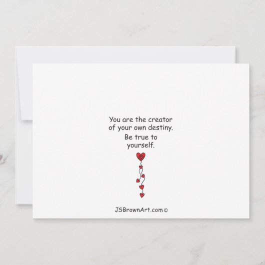 Dare to be Different_Flat Card 7 x 5 inch (Achterkant)