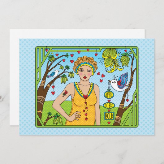 Dare to be Different_Flat Card 7 x 5 inch (Voorkant / Achterkant)