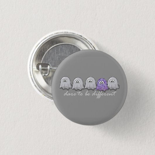 Dare to be Different Ghosts Ronde Button 3,2 Cm (Voorkant /achterkant)