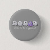 Dare to be Different Ghosts Ronde Button 3,2 Cm (Voorkant)
