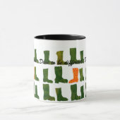 'Dare to be Different' Groene en Oranje Boots Mok (Midden)