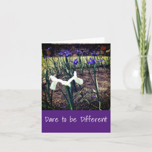 Dare to be Different Iris Wenskaart Kaart