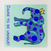 Dare to be Unique Elephant Jigsee Puzzle Legpuzzel (Horizontaal)