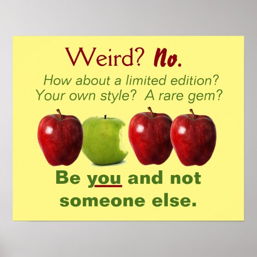 Dare to be you Poster (Voorkant)