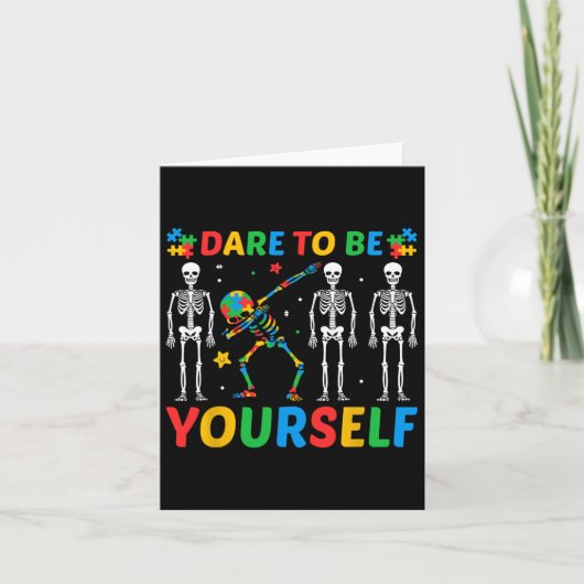 Dare to be Your Autisme Kaart (Voorkant)