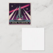 Dare To Begin Vierkante Visitekaartje (Voorkant / Achterkant)