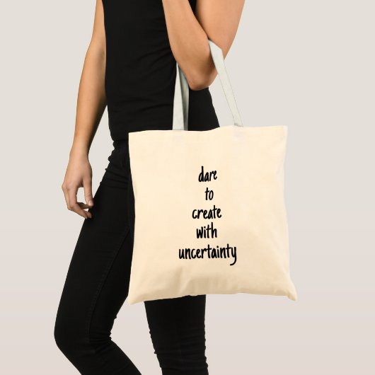 Dare to Creëer Canvas tas (Voorkant (product))