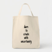 Dare to Creëer Grocery Canvas tas (Voorkant)