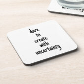 Dare to Creëer Hard Plastic Onderzetter (Linkerzijde)