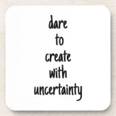 Dare to Creëer Hard Plastic Onderzetter (Voorkant)